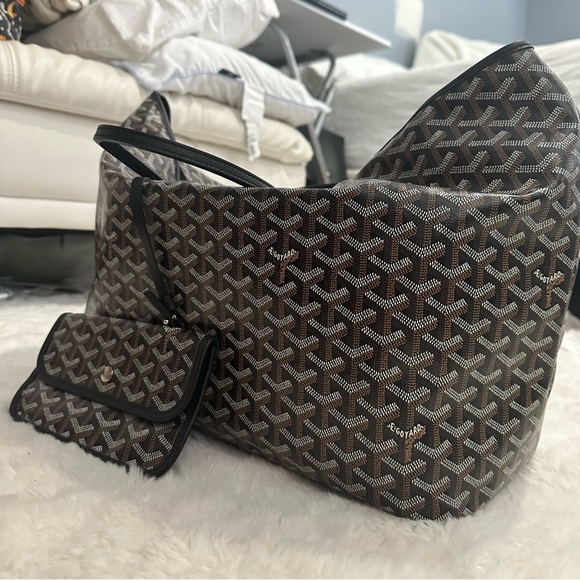 Goyard Goyardine Saint Louis GM w/ Pouch - Picture 13 of 13